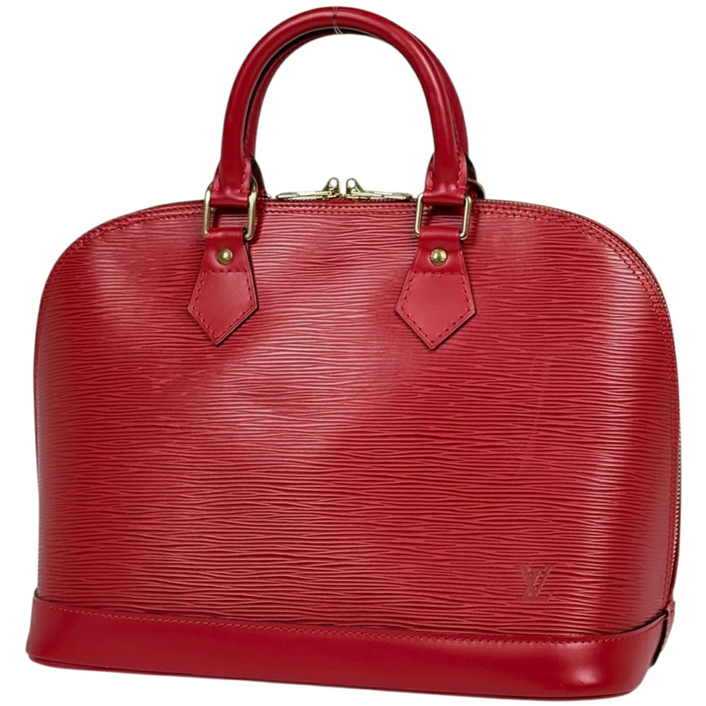Louis Vuitton Alma handbag Epi leather Castilian Red